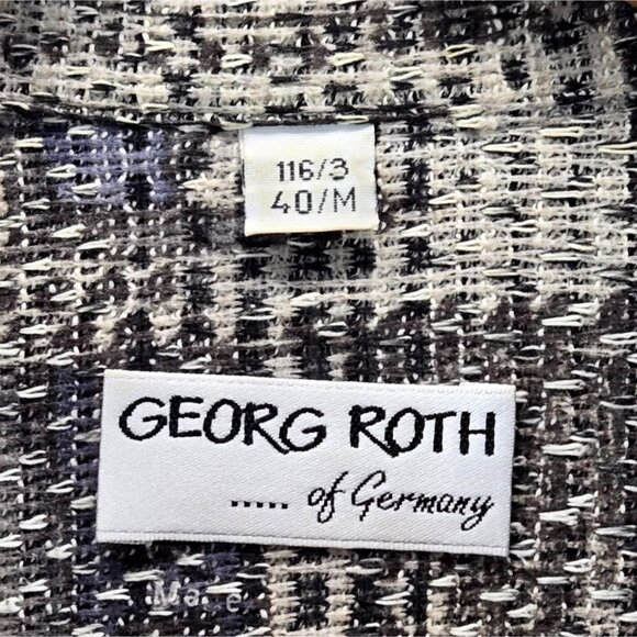 Georg Roth of Germany Shirt Sz 40/M Business Casual Geometric Abstract Textured - Picture 7 of 15